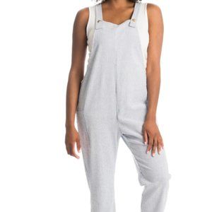 Everly Grey Seersucker Overalls